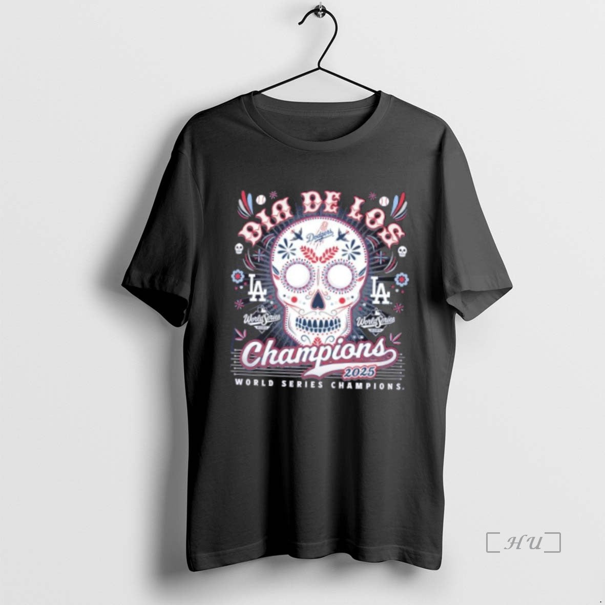 Officials Los Angeles Dodgers 2025 World Series Champions Dia De Los Skull