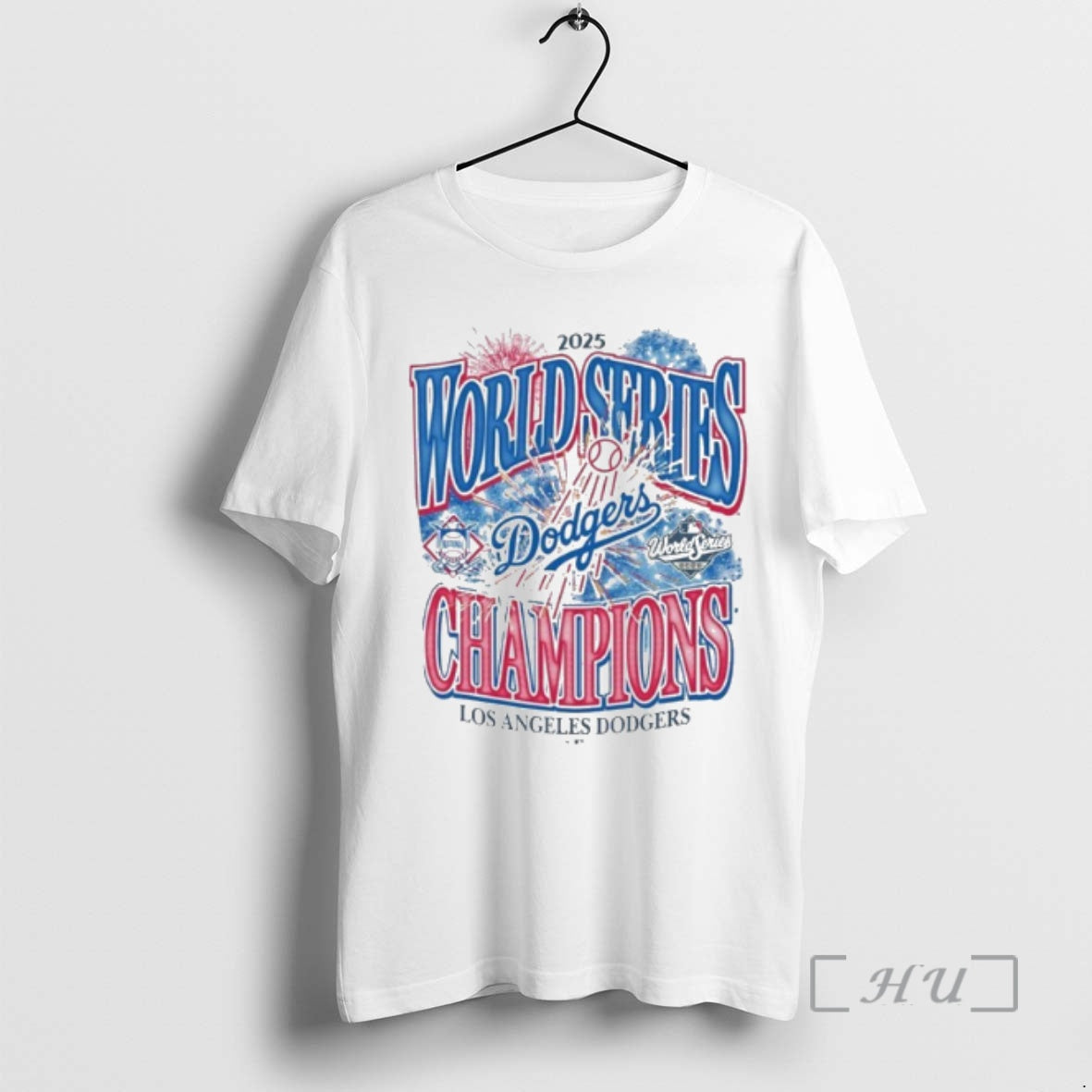 Officials Los Angeles Dodgers 2025 World Series Champions Fireworks Premium T Shirt Sweater