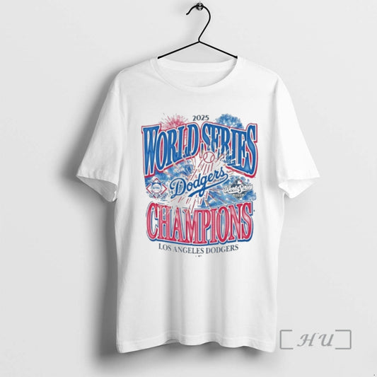 Officials Los Angeles Dodgers 2025 World Series Champions Fireworks Premium T Shirt Sweater