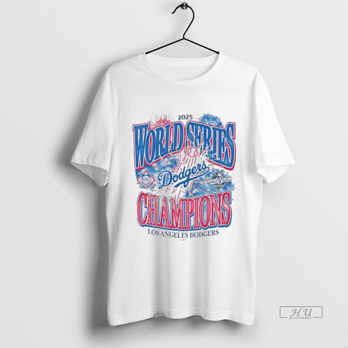 Officials Los Angeles Dodgers 2025 World Series Champions Fireworks Premium Tee Shirt Sweater