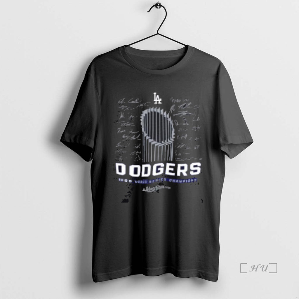 Officials Los Angeles Dodgers 2025 World Series Champions Signature Roster Two Sided