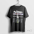 Officials Los Angeles Dodgers 2025 World Series Champions Team Name Signature T Shirt Sweater