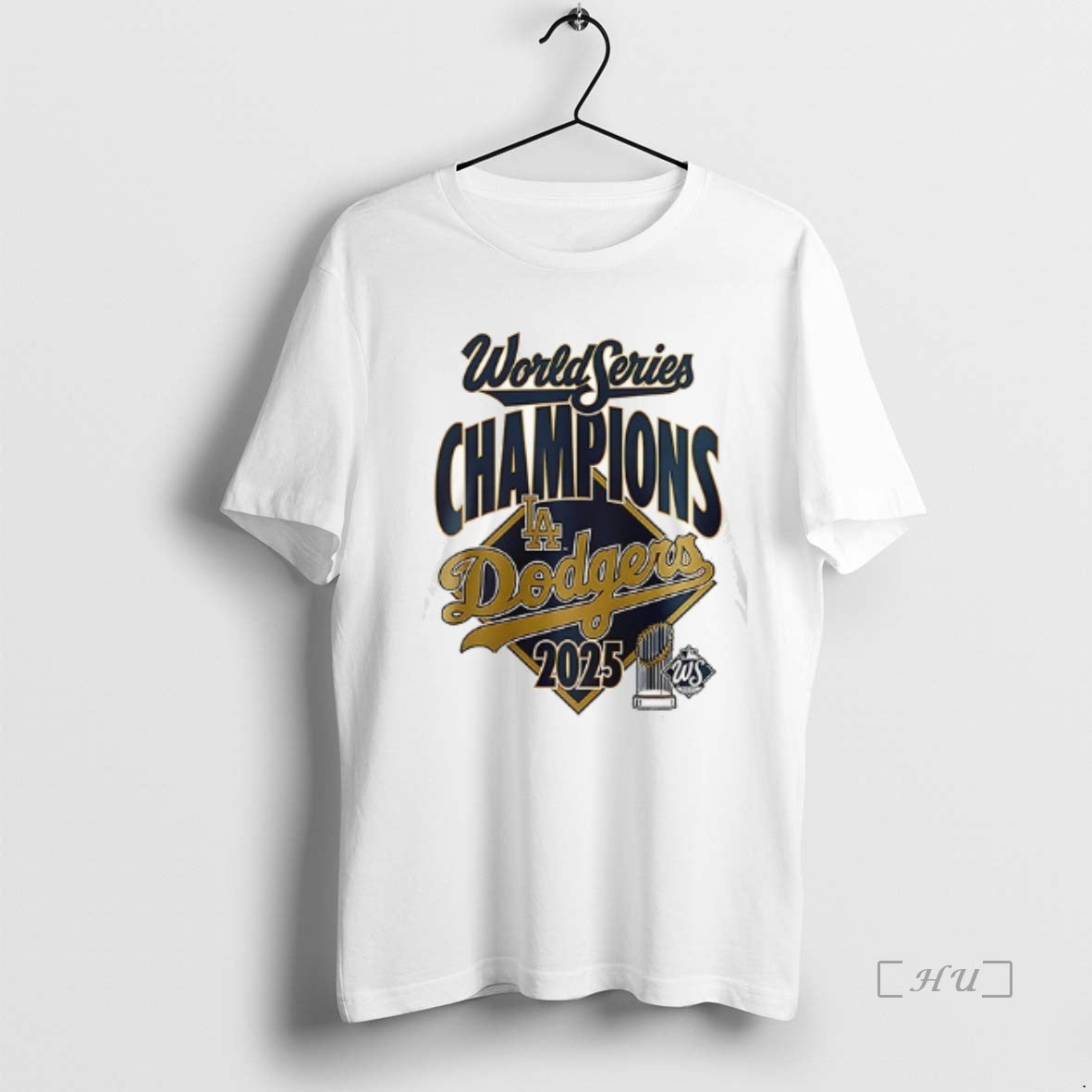 Officials Los Angeles Dodgers 2025 Back To Back World Series Champions Logo Double Sided Graphic