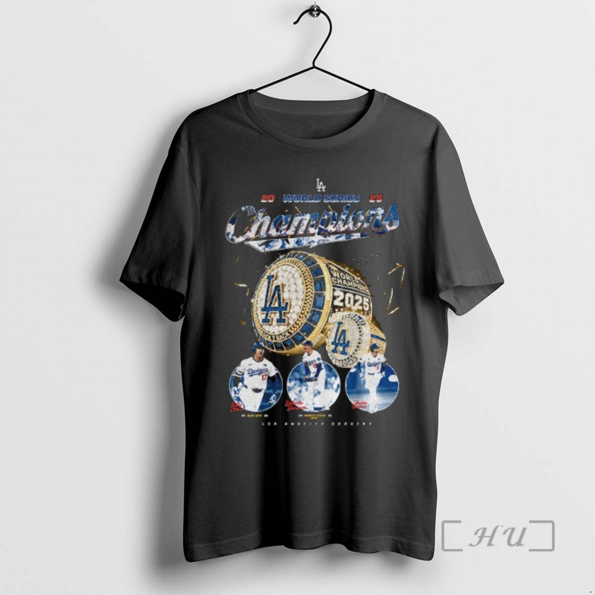 Officials Los Angeles Dodgers 2025 World Series Champions Rings Back To Back Premium T Shirts