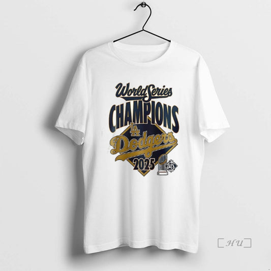 Officials Los Angeles Dodgers 2025 World Series Champions We Rule October Double Sided Graphic Premium