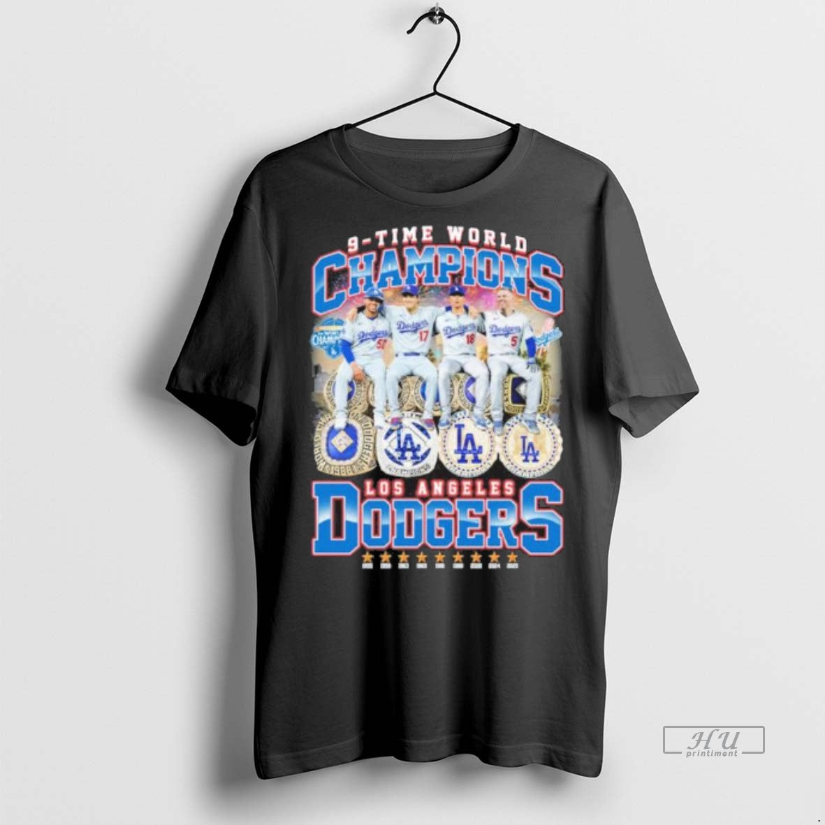 Officials Los Angeles Dodgers 9 Time World Series Champions Premium Tee Shirt Sweater