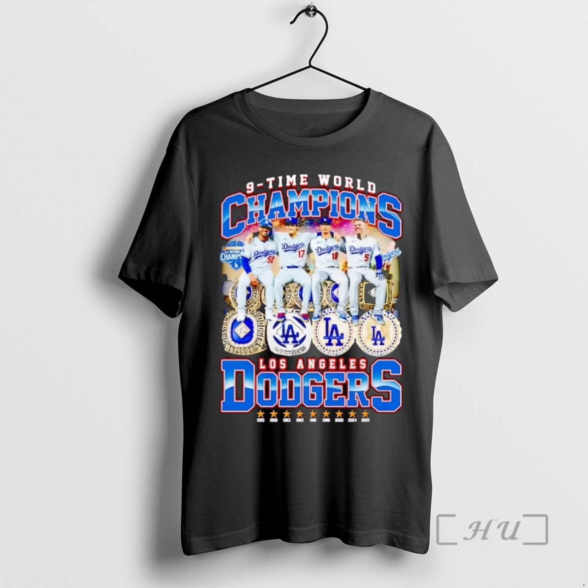 Officials Los Angeles Dodgers 9 Time World Series Champions Players Premium T Shirt Sweater