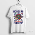 Officials Los Angeles Dodgers Back 2 Back Champions Shns World Series Premium Tee Shirt Sweater