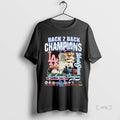 Officials Los Angeles Dodgers Back 2 Back Champions World Series 2024 2025 Cartoon Premium