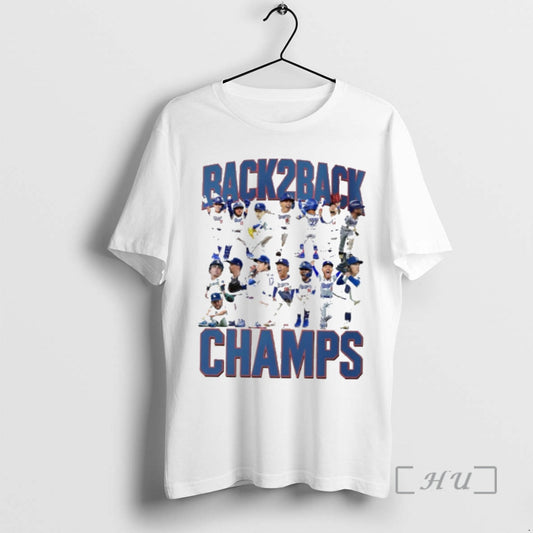 Officials Los Angeles Dodgers Back 2 Back Champs Premium T Shirt Sweater