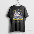 Officials Los Angeles Dodgers Back To Back 2024 2025 World Series Champions Signatures Premium Tee