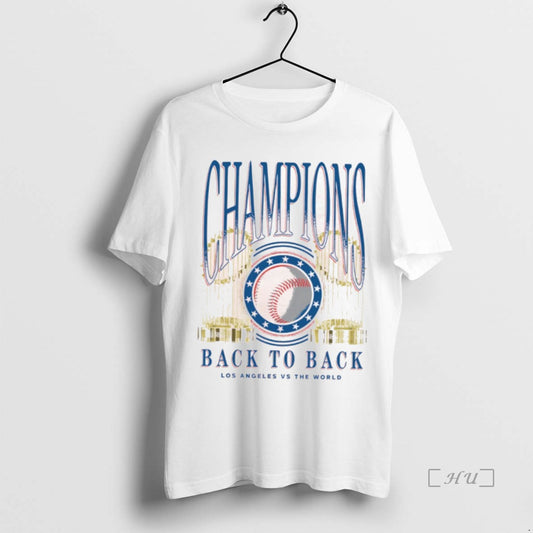 Officials Los Angeles Dodgers Back To Back Trophies Los Angeles Vs The World Champions Premium