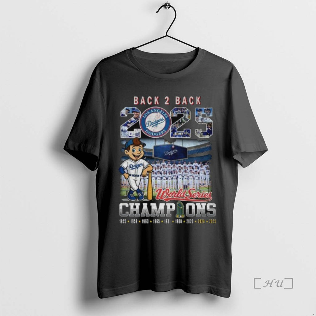 Officials Los Angeles Dodgers Back To Back World Series Champions 2025 Premium T Shirt Sweater