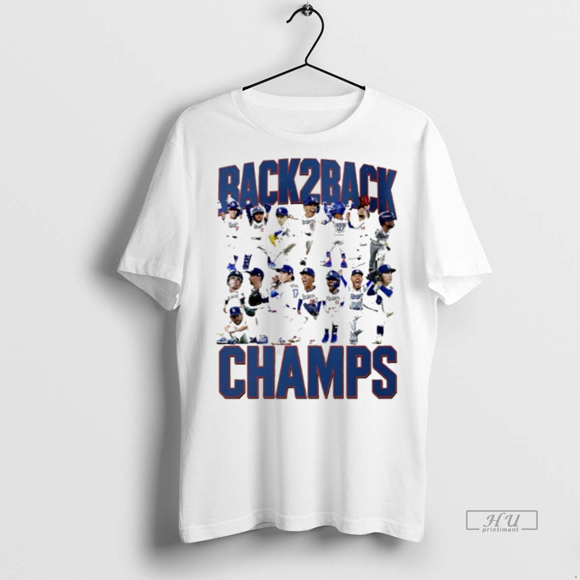 Officials Los Angeles Dodgers Back2back Mini Champs Graphic Premium Tee Shirt Sweater