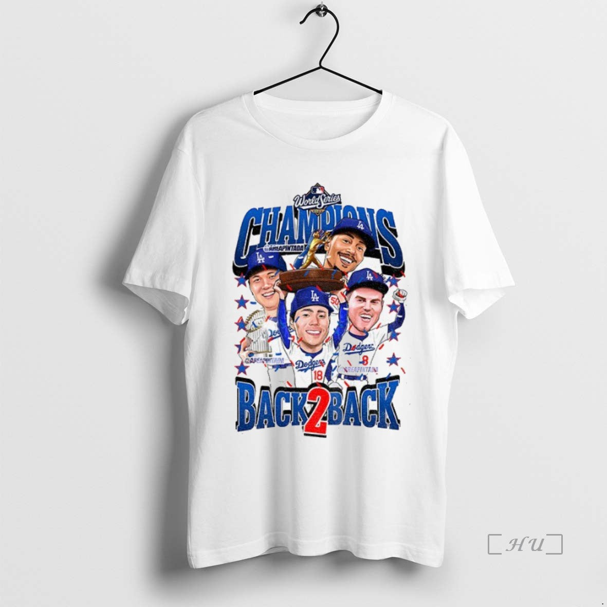 Officials Los Angeles Dodgers Holding Trophy World Series Mlb Baseball 2025 Premium T Shirts Sweater