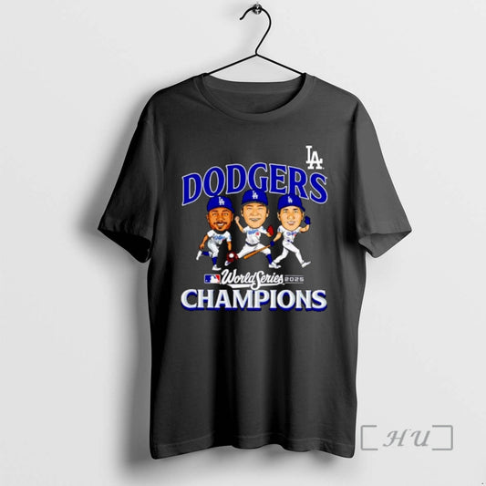 Officials Los Angeles Dodgers Mlb 2025 World Series Champions Caricatures Ornaments Premium T Shirt Sweater