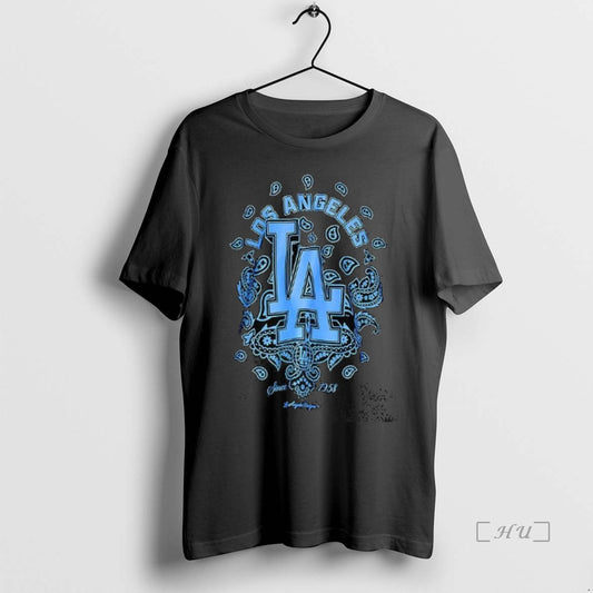 Officials Los Angeles Dodgers Mlb 2025 Since 1958 Paisley Pattern T Shirt Sweater
