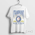 Officials Los Angeles Dodgers Mlb Champions Back To Back Los Angeles Vs The World Ornaments