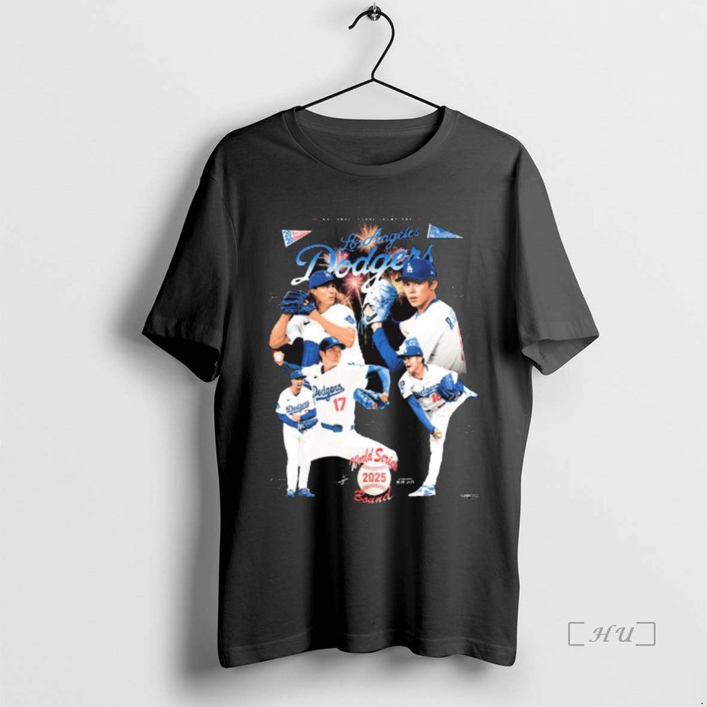 Officials Los Angeles Dodgers Mlb National Champions World Series Bound Signatures 2025 T Shirt Sweater