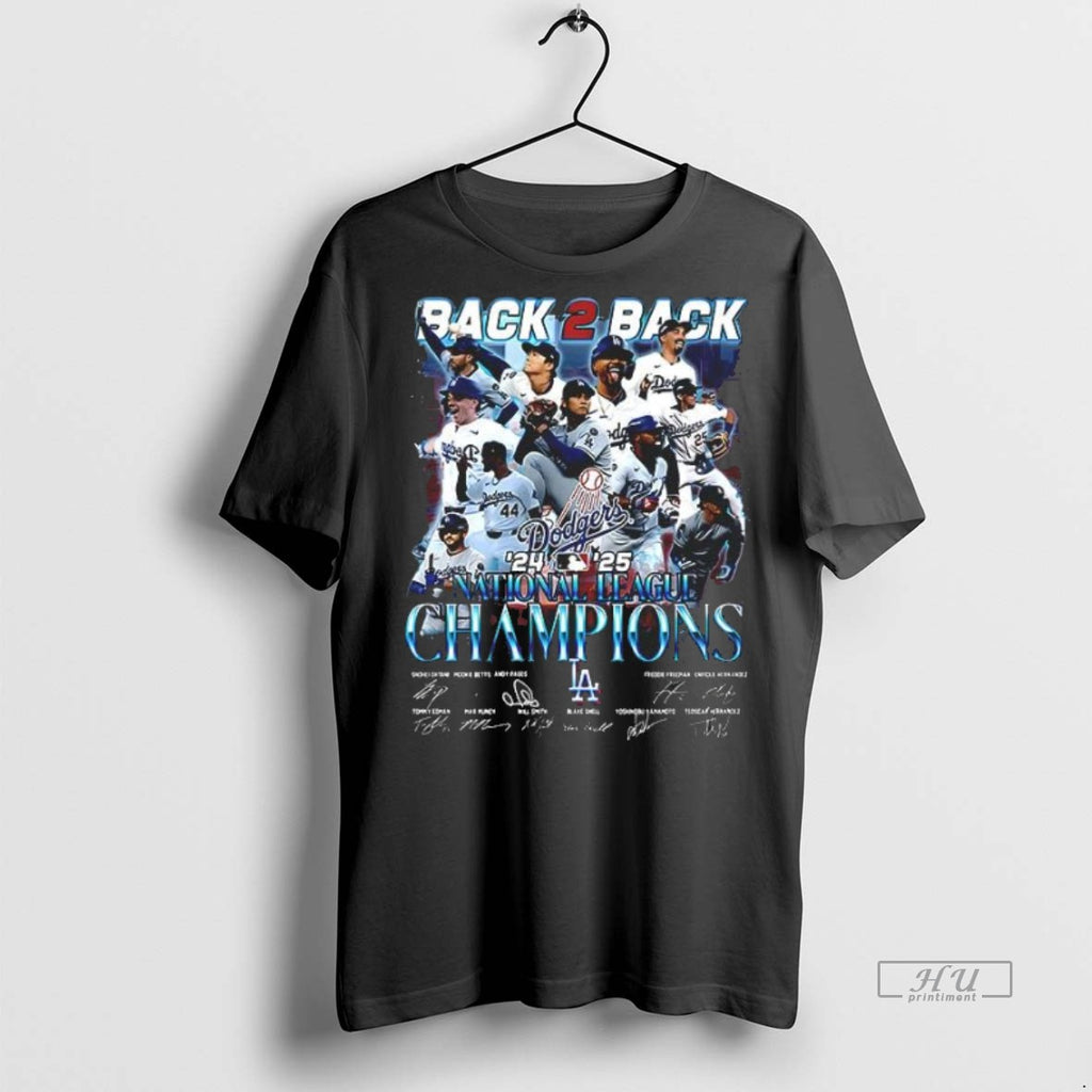 Officials Los Angeles Dodgers National League Champions Back To Back 2025 Tee Shirt Sweater