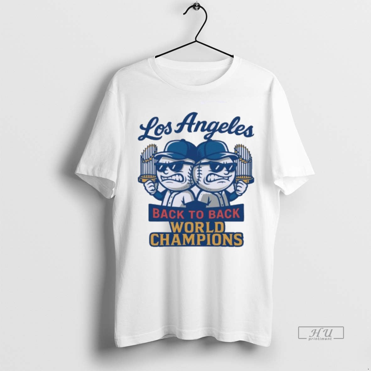 Officials Los Angeles Dodgers Sticker Back To Back World Champions Premium Tee Shirt Sweater