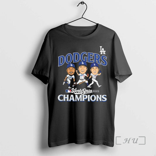 Officials Los Angeles Dodgers Team Caricature 2025 World Series Champions Premium T Shirt Sweater