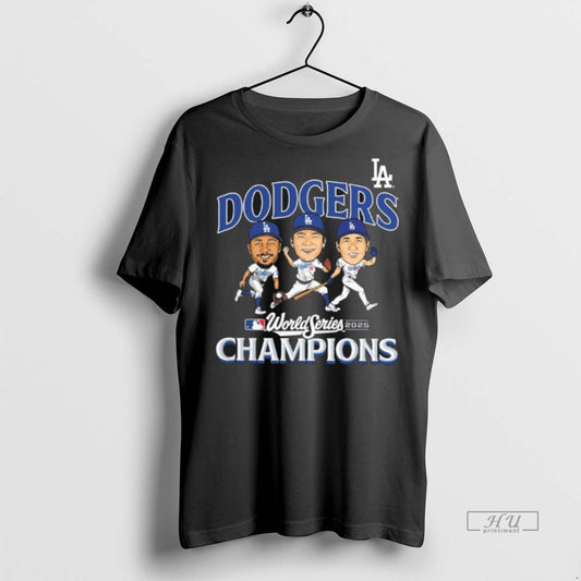 Officials Los Angeles Dodgers Team Caricature 2025 World Series Champions Premium Tee Shirt Sweater
