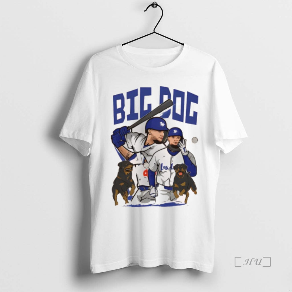 Officials Los Angeles Dodgers The Big Dog Baseball T Shirt Sweater
