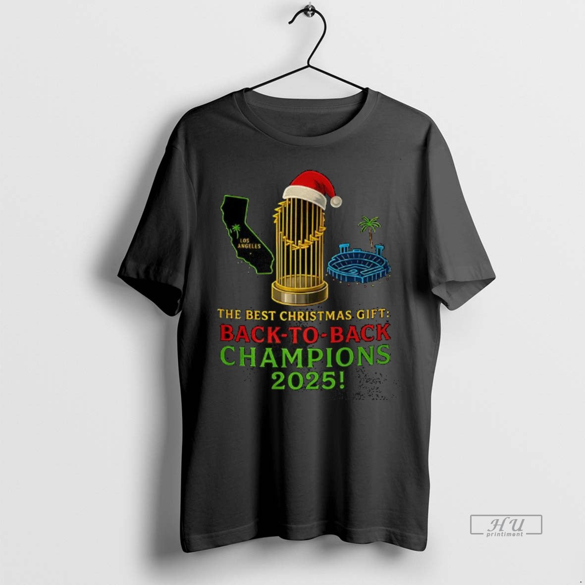 Officials Los Angeles Dodgers Trophy The Best Christmas Gift Back To Back Champions 2025 Premium