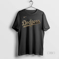 Officials Los Angeles Dodgers Will Smith Gold Collection Name And Number Double Sided Graphic Tee
