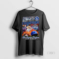 Officials Los Angeles Dodgers World Champions 2025 Back To Back Baseball Gloves Helmet Premium Tee