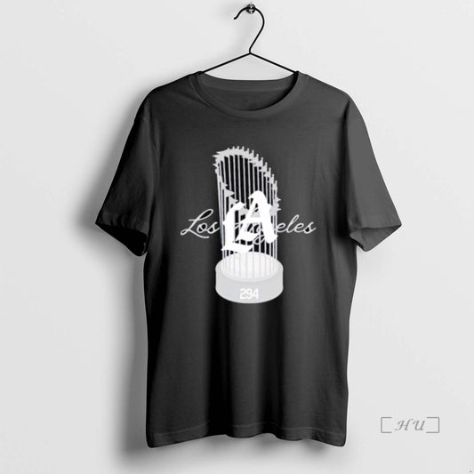 Officials Los Angeles Dodgers World Champs Trophy Premium T Shirt Sweater