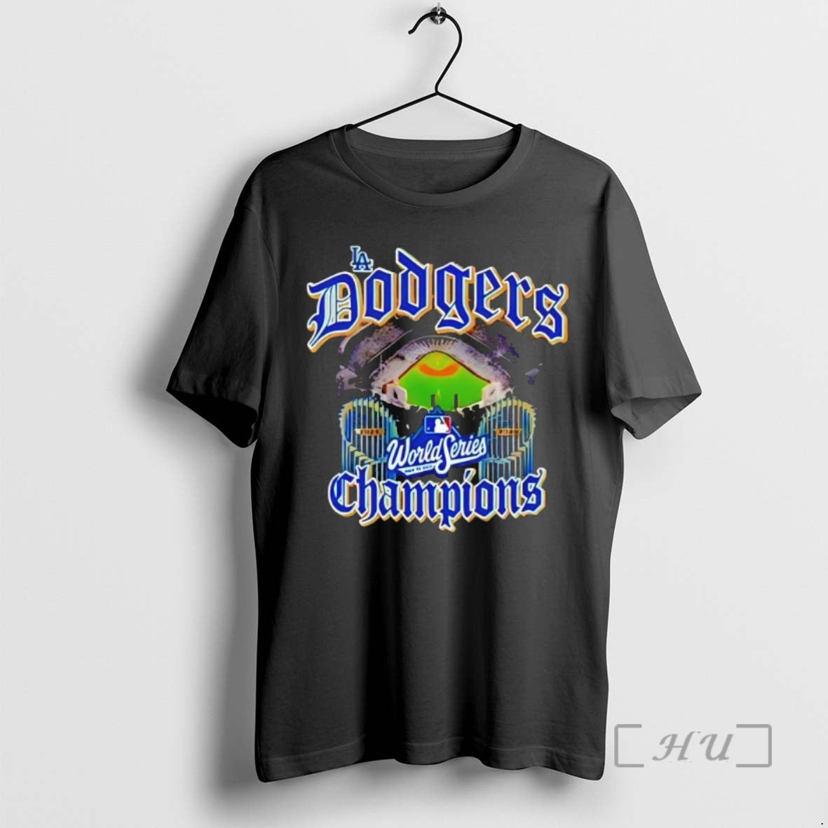 Officials Los Angeles Dodgers World Series Champs Stadium Black