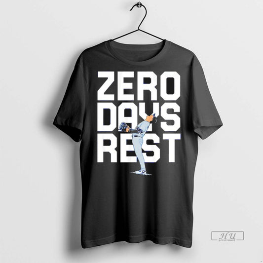 Officials Los Angeles Dodgers Yoshinobu Yamamoto Zero Days Rest Premium Tee Shirt Sweater
