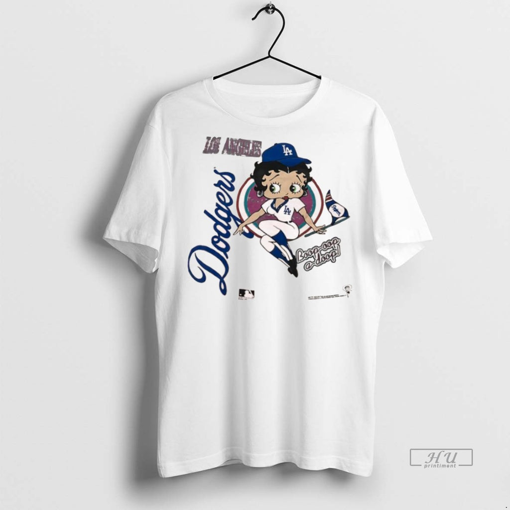 Officials Los Angeles Dodgers And Boop Oop A Doop Collab Logo Tee Shirt Sweater