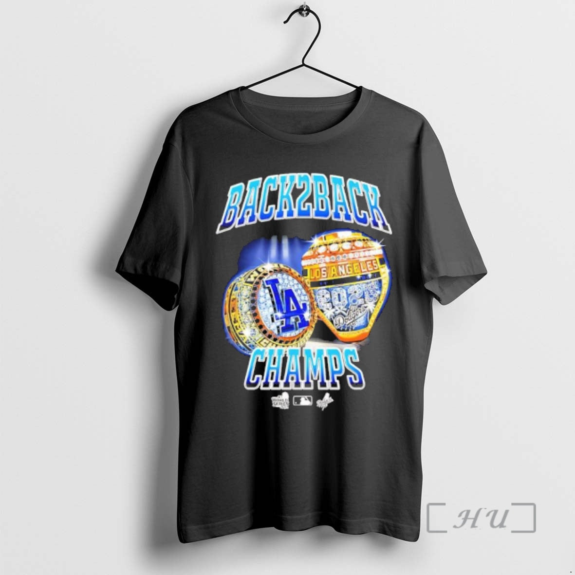 Officials Los Angeles Dodgers Back 2 Back Champs Rings Premium T Shirt Sweater