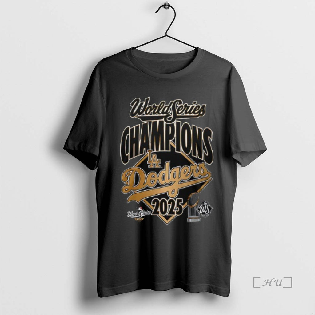 Officials Los Angeles Dodgers Back To Back 2025 World Series Champions Team Graphic Double Sided