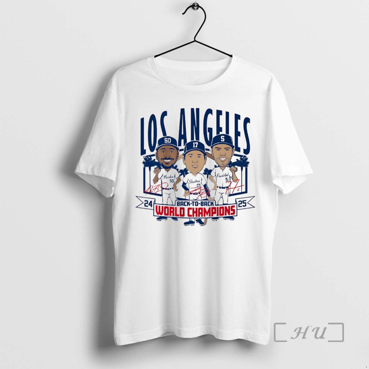 Officials Los Angeles Dodgers Back To Back World Champions 2025 Caricature Premium T Shirt Sweater