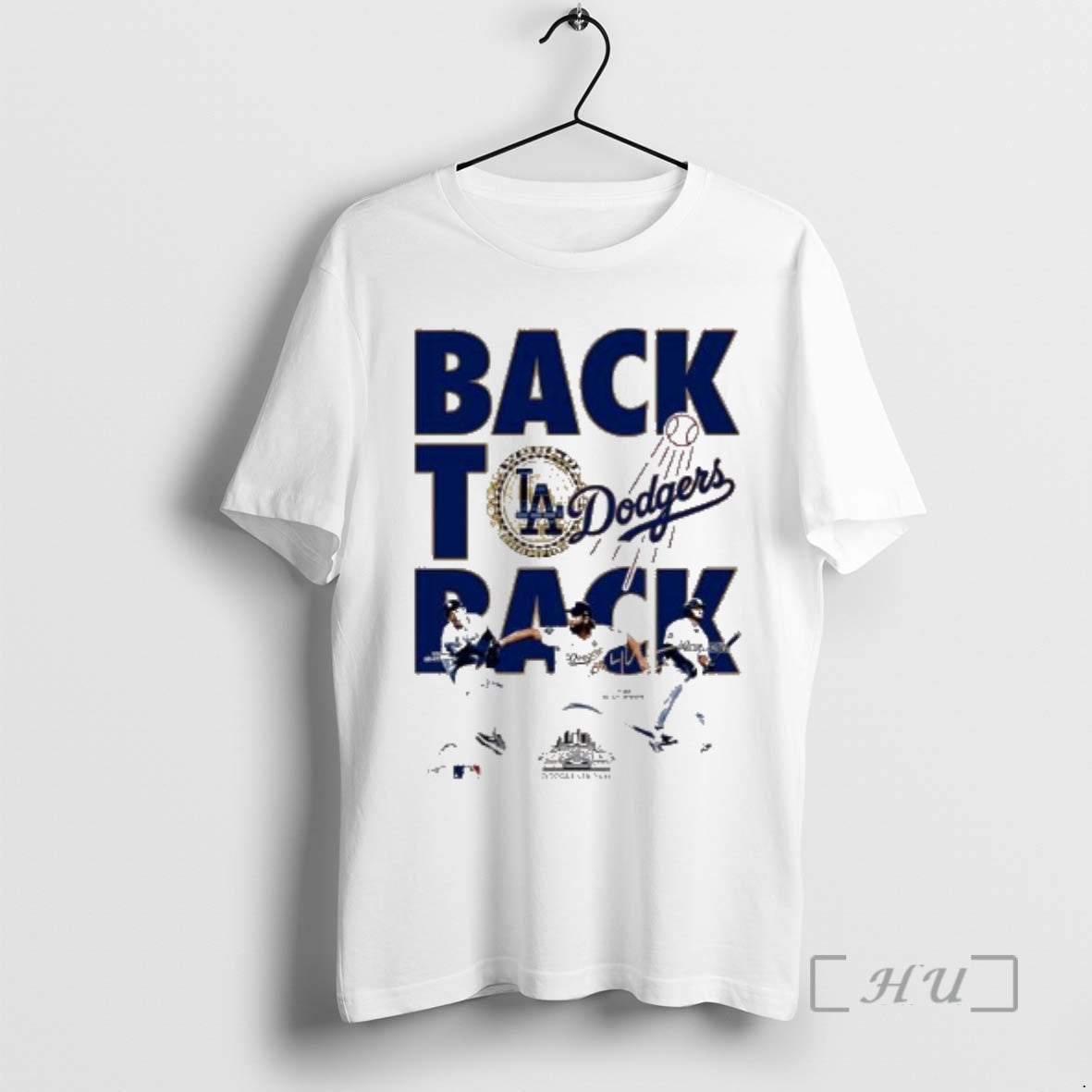 Officials Los Angeles Dodgers Baseball Back To Back 2025 Mlb Champions Signature Premium T Shirts