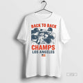 Officials Los Angeles Dodgers Celebration Back To Back Mlb Baseball World Series 2025 Premium Tee
