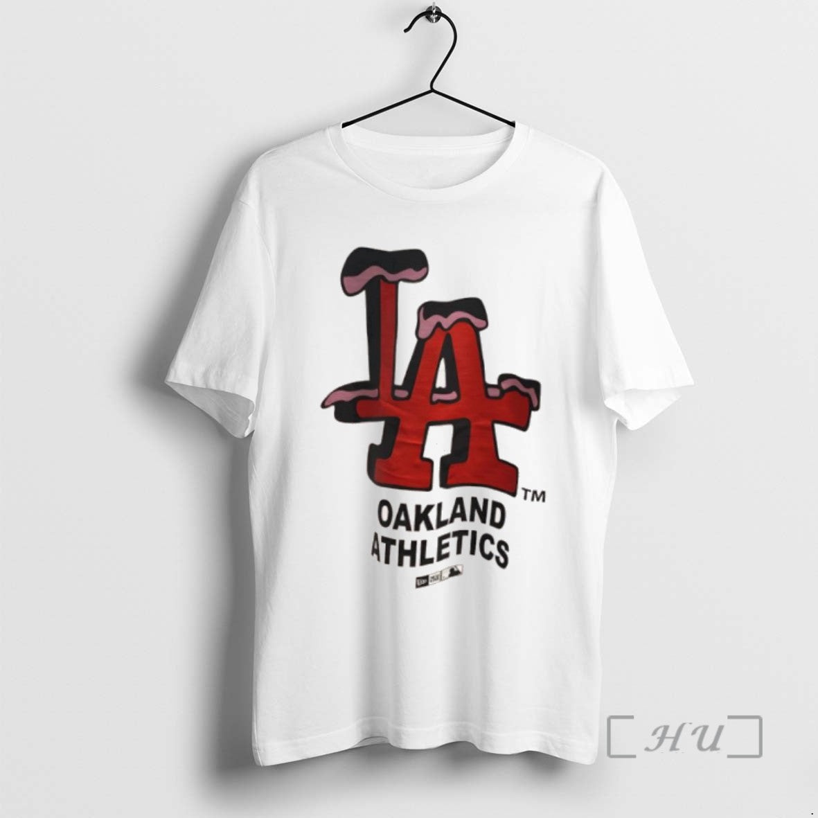 Officials Los Angeles Dodgers Logo Oakland Athletics Tee Shirt Sweater