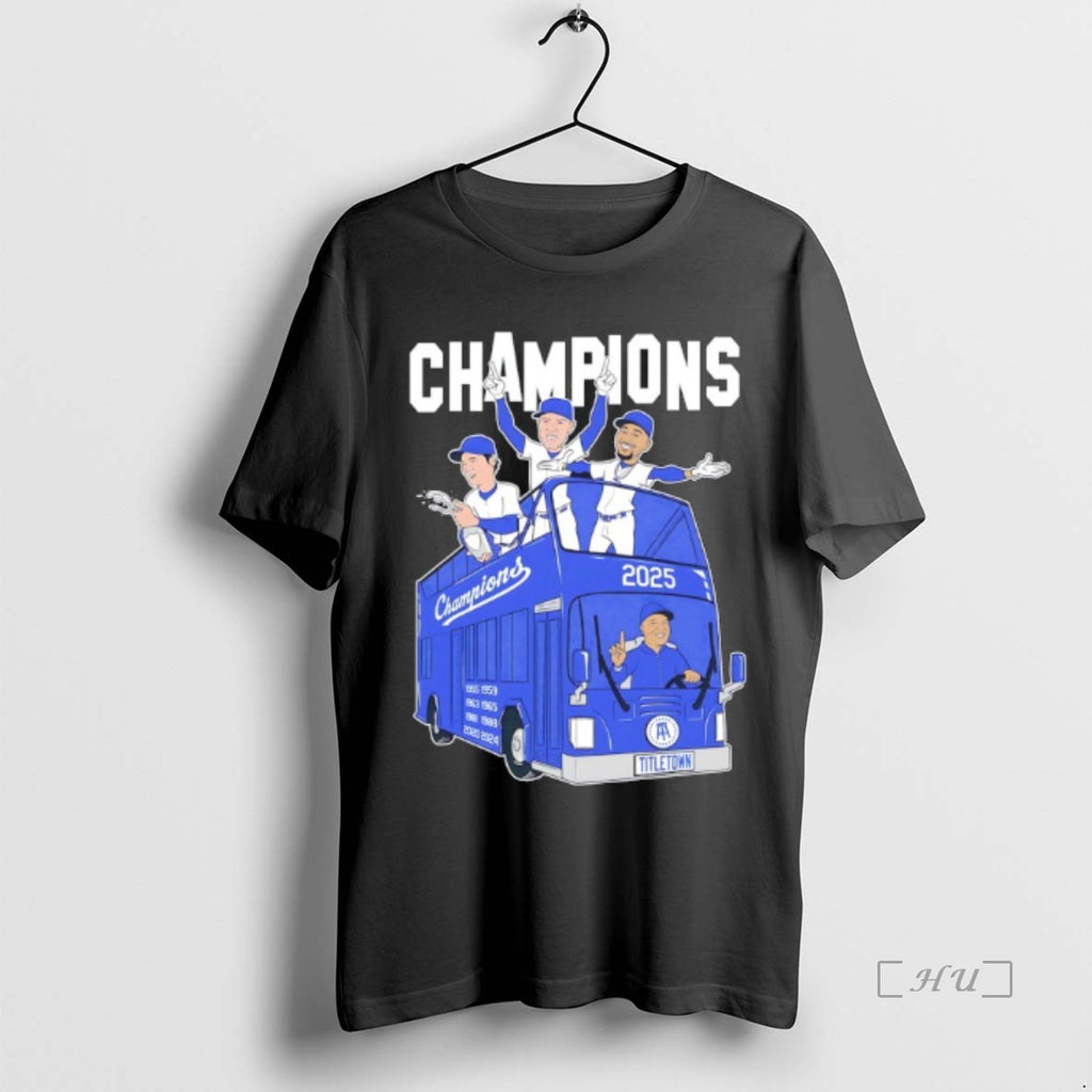 Officials Los Angeles Dodgers Won The 2025 World Champions Cartoon Premium T Shirt Sweater