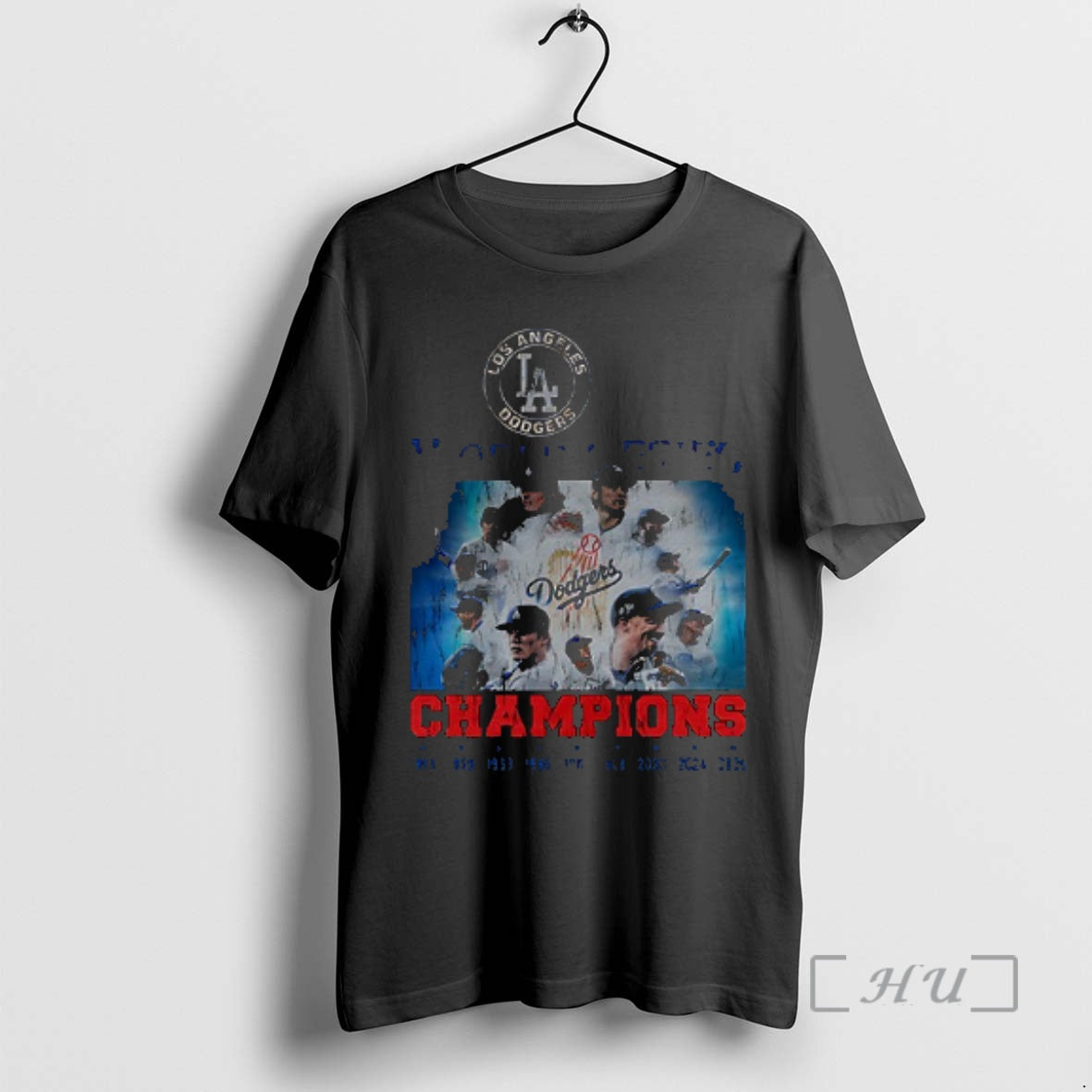 Officials Los Angeles Dodgers World Series Champions Back 2 Back Team Graphic Vintage Years Schedule