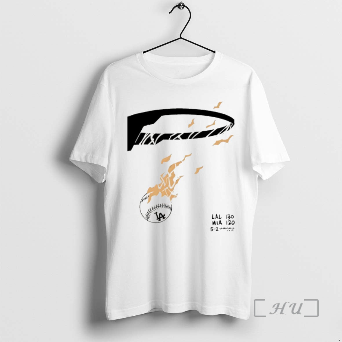 Officials Los Angeles Lakers 130 Miami Heat 120 Los Angeles Dodgers Premium T Shirts Sweater