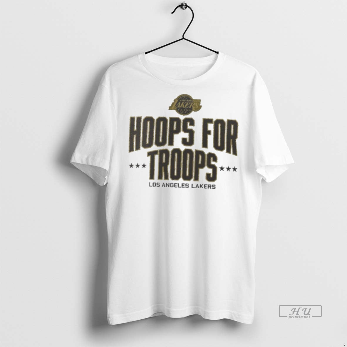 Officials Los Angeles Lakers Nba Hoops For Troops Premium Tee Shirt Sweater
