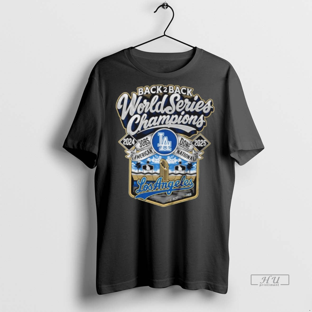 Officials Los Angeles Baseball 2024 2025 Back 2 Back World Series Champs Premium