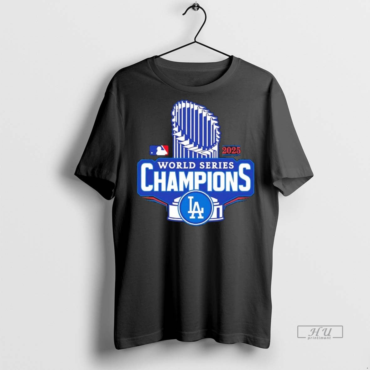 Officials Mlb Los Angeles Dodgers 2025 World Series Champions Trophy Premium Tee Shirt Sweater