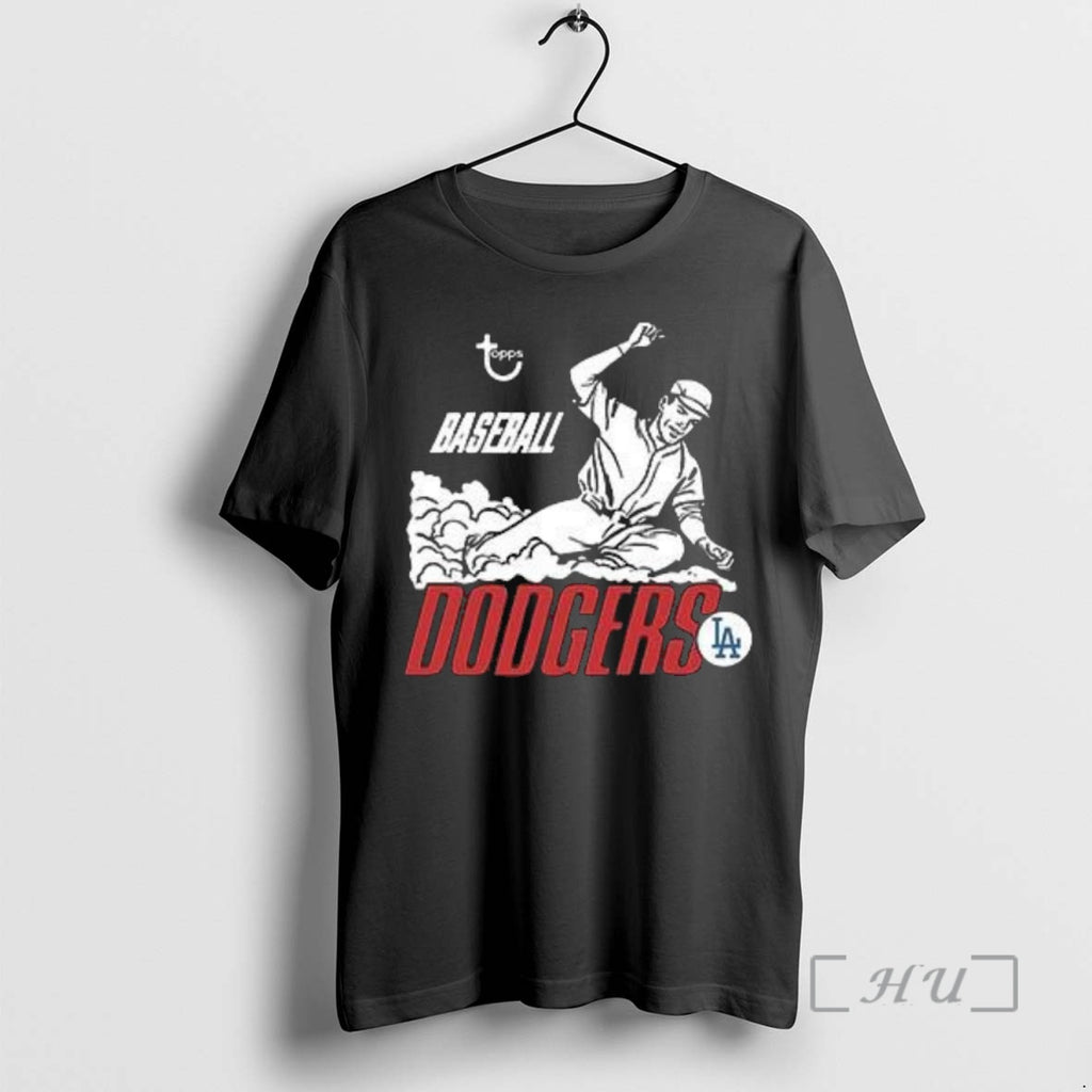 Officials Mlb Topps Los Angeles Dodgers Baseball T Shirt Sweater