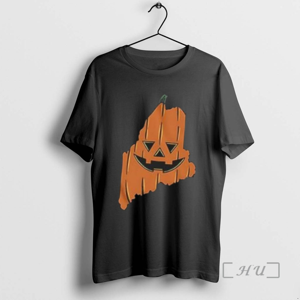 Officials Maine Halloween Pumpkins Tee Shirt Sweater
