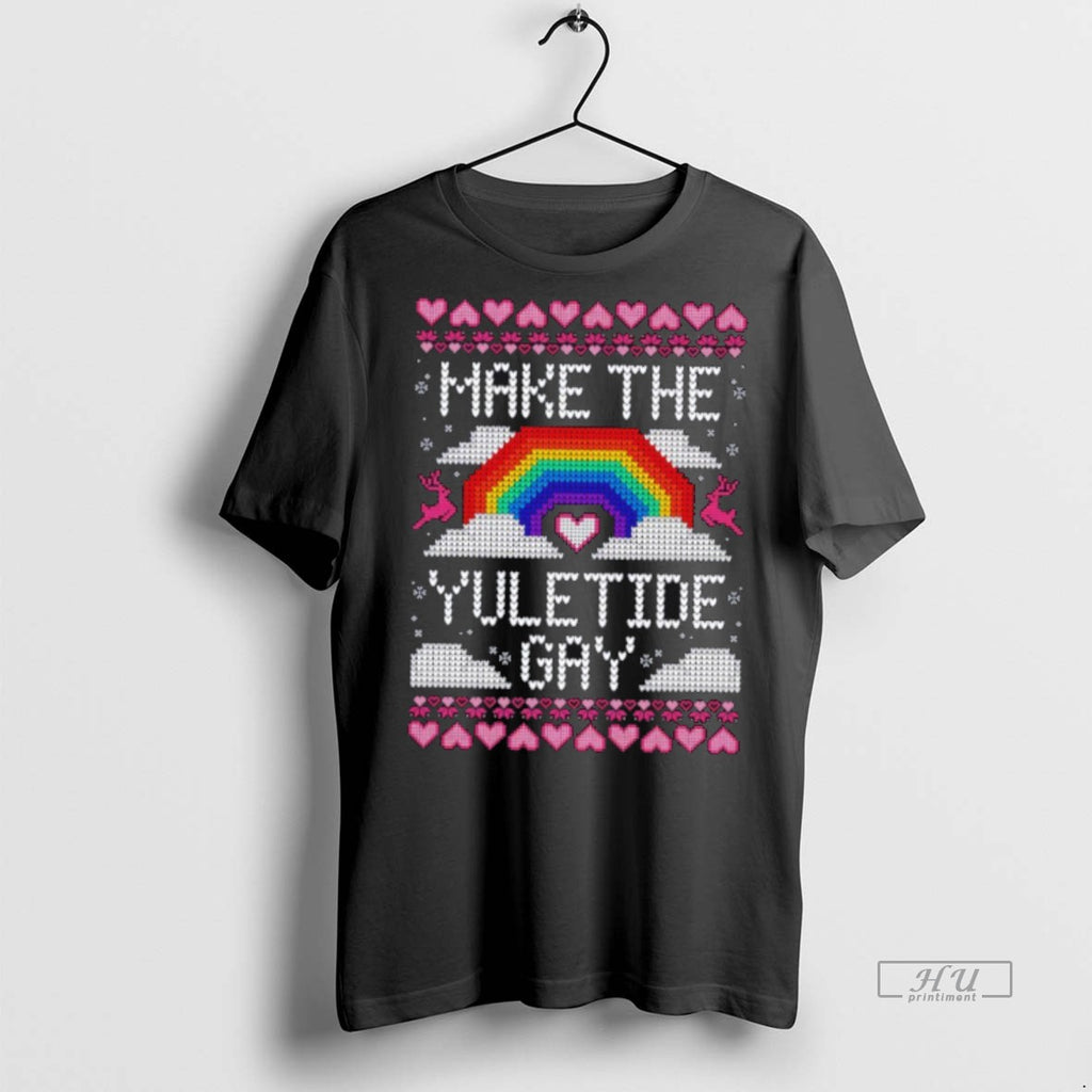 Officials Make The Yuletide Gay Ugly Christmas Premium Tee Shirt Sweater